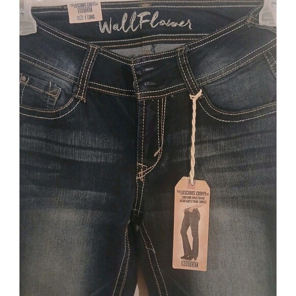 Wallflower Size 1 Long Luscious Curvy Fit Bootcut  Insta Stretch New With Tags - Picture 3 of 5